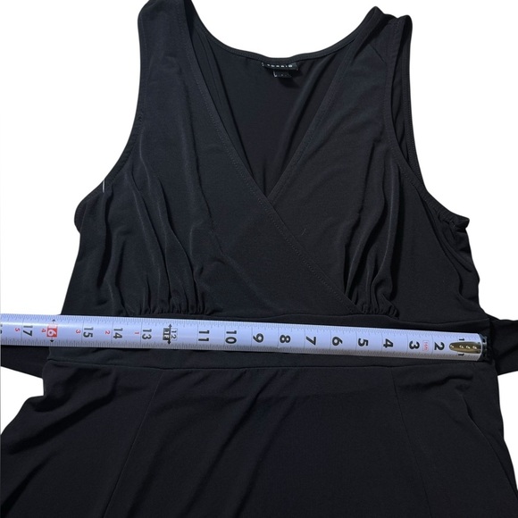 TORRID Midi Studio Knit Hi-Low Black Womens waist sash dress size 1x (14-16) - Picture 10 of 15